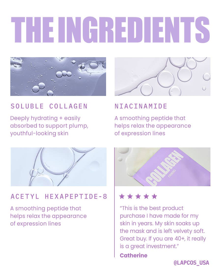 Daily Collagen Kbeauty Sheet Mask | single