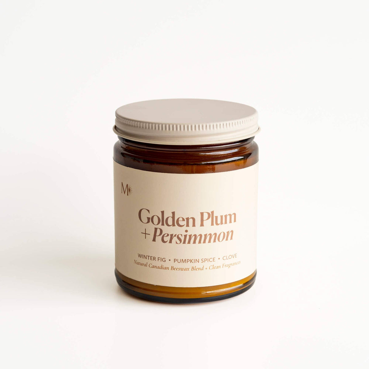 Golden Plum + Persimmon | Canadian Beeswax Candle