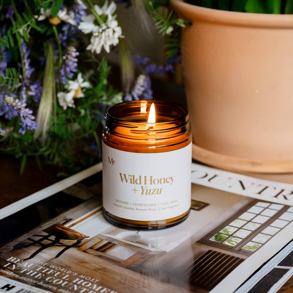 Wild Honey + Yuzu | Canadian Beeswax Candle