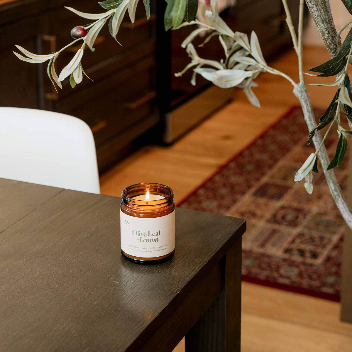 Olive Leaf + Lemon | Canadian Beeswax Candle