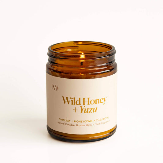 Wild Honey + Yuzu | Canadian Beeswax Candle