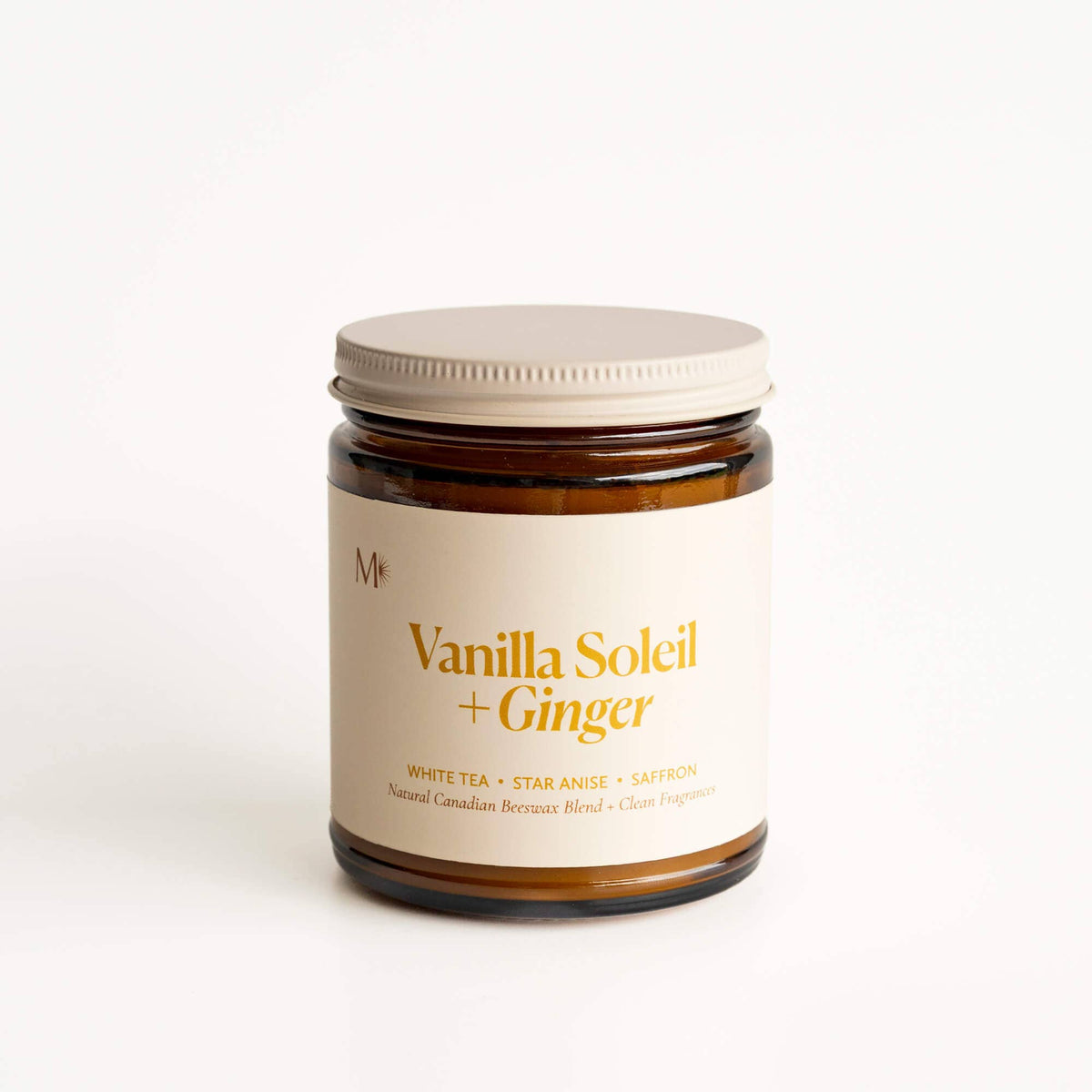 Vanilla Soleil + Ginger | Canadian Beeswax Candle