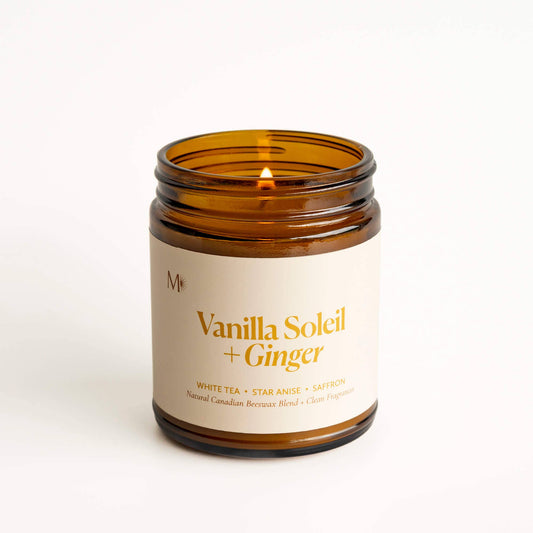 Vanilla Soleil + Ginger | Canadian Beeswax Candle