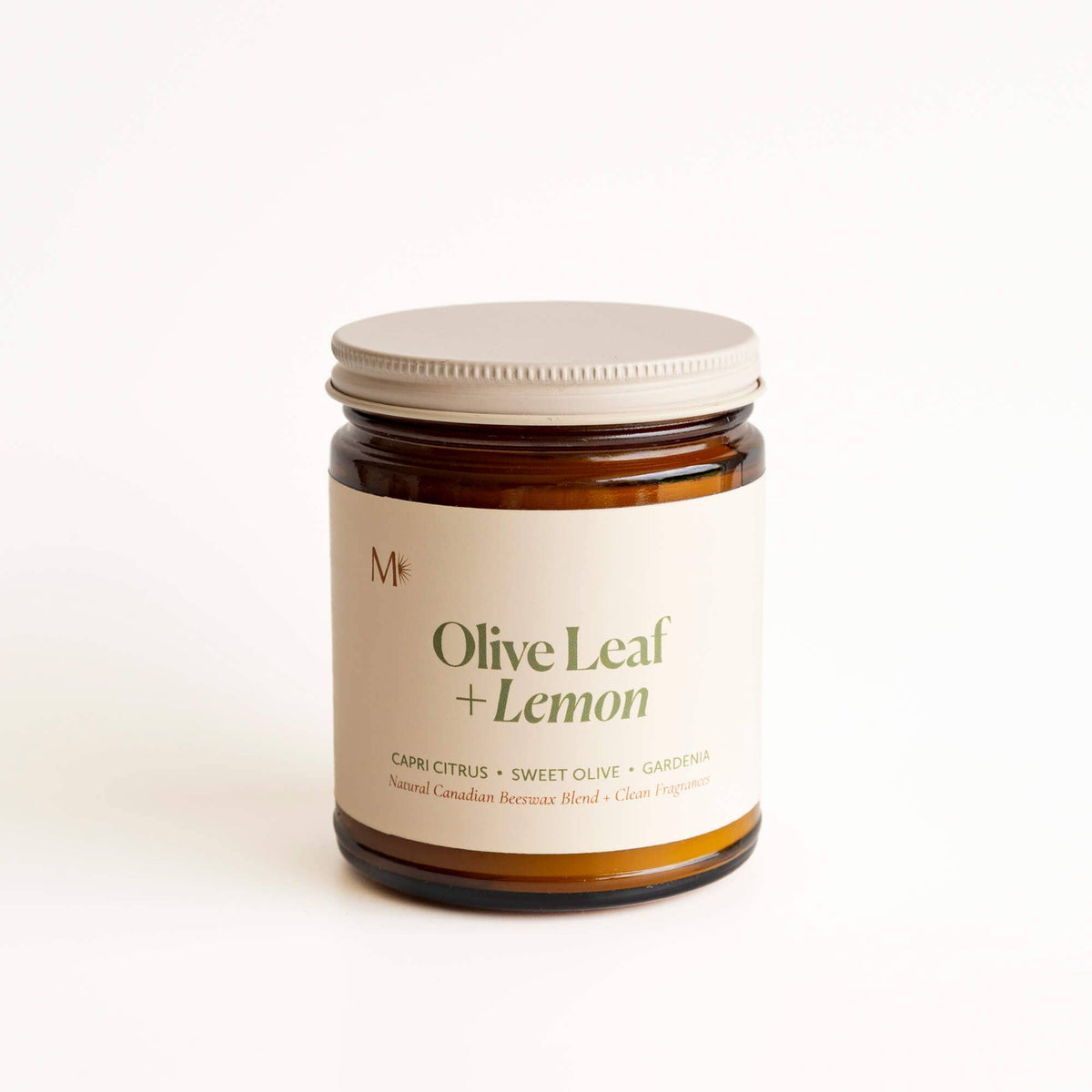 Olive Leaf + Lemon | Canadian Beeswax Candle