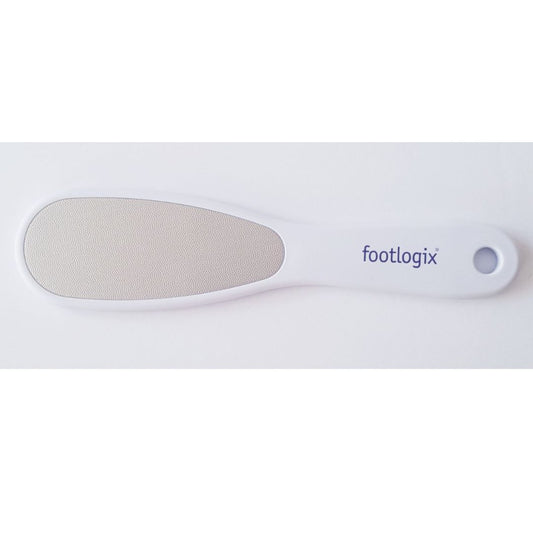 This is how we exfoliate with the footlogix foot file after